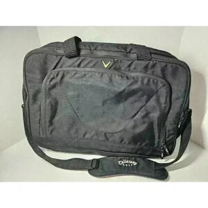 Callaway Golf Brand Nylon Laptop Bag/Carry On Black Euc